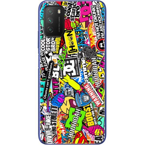 

Силиконовый чехол BoxFace Xiaomi Poco M3 Multicolored Inscriptions (41586-up880)
