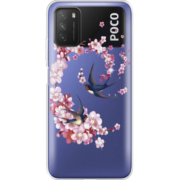 

Силиконовый чехол BoxFace Xiaomi Poco M3 Swallows and Bloom (41586-rs4)