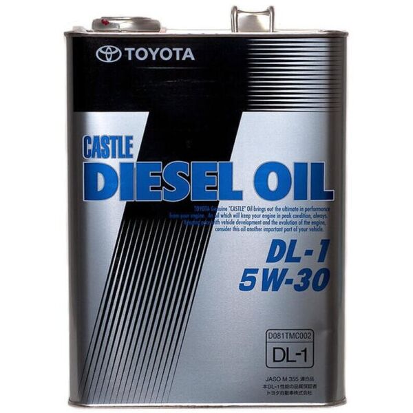 

Toyota Castle Diesel Oil DL-1 5W-30 дизельное моторное масло, 4 л