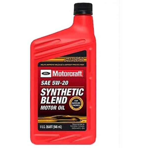 

Ford-Motorcraft SAE 5W-20 Synthetic Blend полусинтетическое моторное масло, 0,946 л