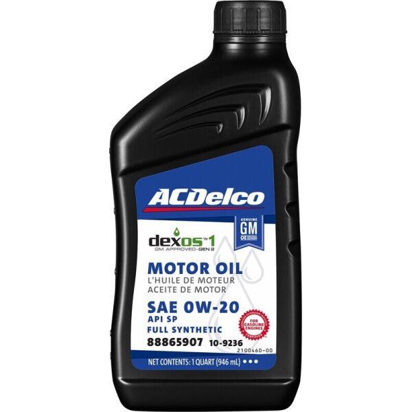 

ACDelco Full Synthetic 0W-20 Dexos1 Gen2 Моторное масло, 0,946 мл