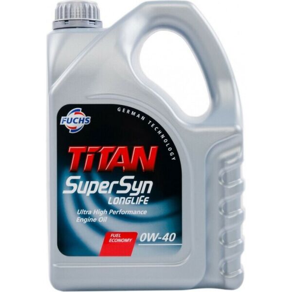 

Fuchs Titan SuperSyn Long Life 0W-40 синтетическое моторное масло, 5 л