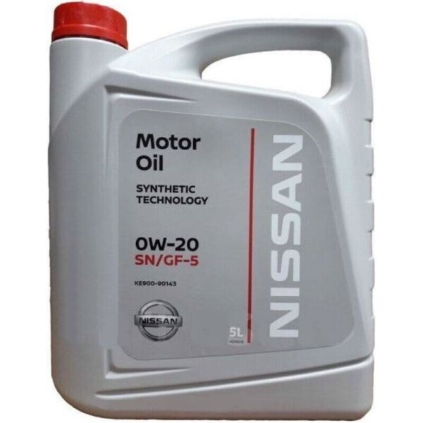 

Nissan Motor Oil 0W-20 SN/GF-5 синтетическое моторное масло, 5 л