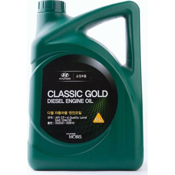 

Mobis Classic Gold Diesel Engine Oil (SAE 10W-30, API CF-4) дизельное моторное масло, 6 л