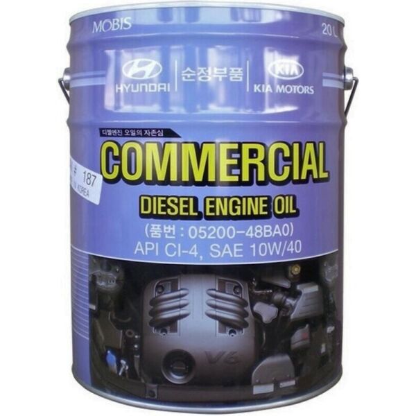 

Mobis Commercial Diesel Engine Oil (SAE 10W-40, API CI) Моторное масло, 20 л