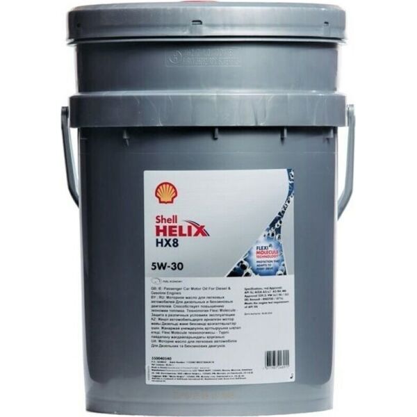 

Shell Helix HX8 Synthetic 5W-30 Моторное масло, 20 л