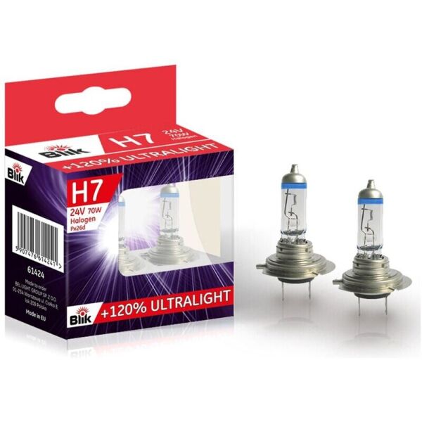 

Blik H7 75/70W PX26D 24V +120% 2 шт. лампа галогеновая