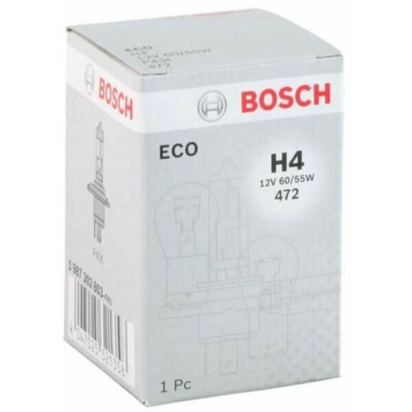 

Bosch Eco H4 12V 60/55W Лампа галогенная 1 шт.