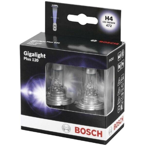 

Bosch Gigalight Plus 120 H4 12V 60/55W Лампа галогенная 2 шт.