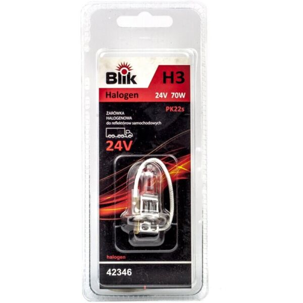 

Blik Halogen H3 PK22s 24V 70W лампа галогеновая