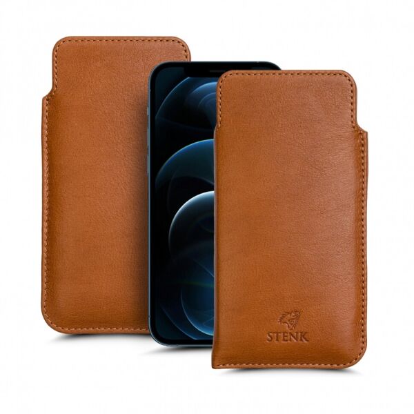 

Футляр Stenk Elegance для Apple iPhone 12 Pro Max Camel