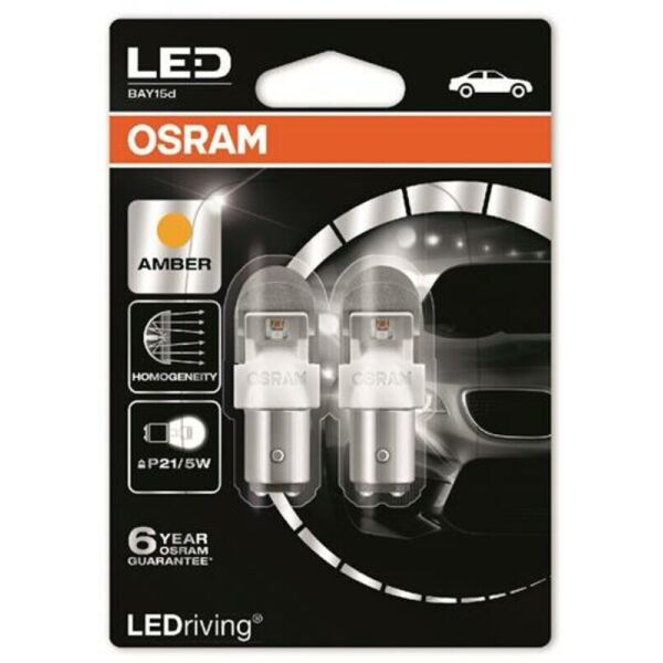 

Osram LED Premium P21/5W BAY15d 2/0.4W Amber Лампа светодиодная 2 шт.