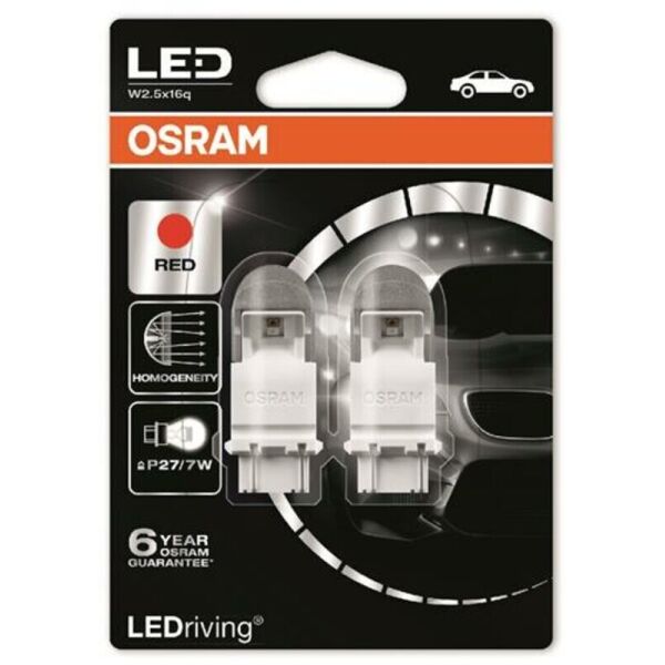 

Osram LED Premium P27/7W 12V W2.5X16q Red Лампа светодиодная 2 шт.