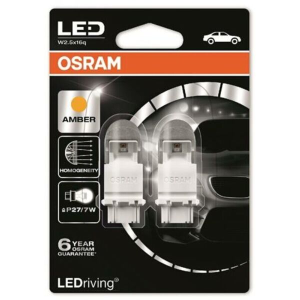 

Osram LED Premium P27/7W 12V W2.5X16q Amber Лампа светодиодная 2 шт.