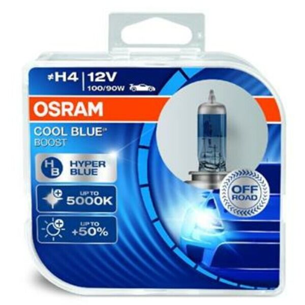 

Osram Cool Blue Boost +50% H4 12V 100/90W Лампа галогенная 2 шт. Блистер