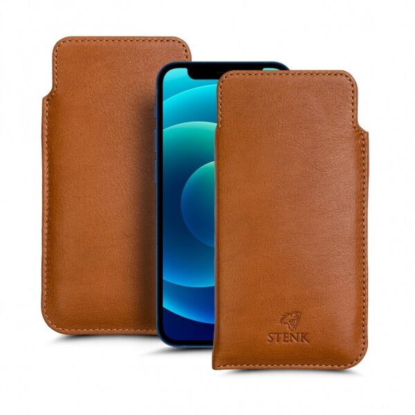

Футляр Stenk Elegance для Apple iPhone 12 Camel