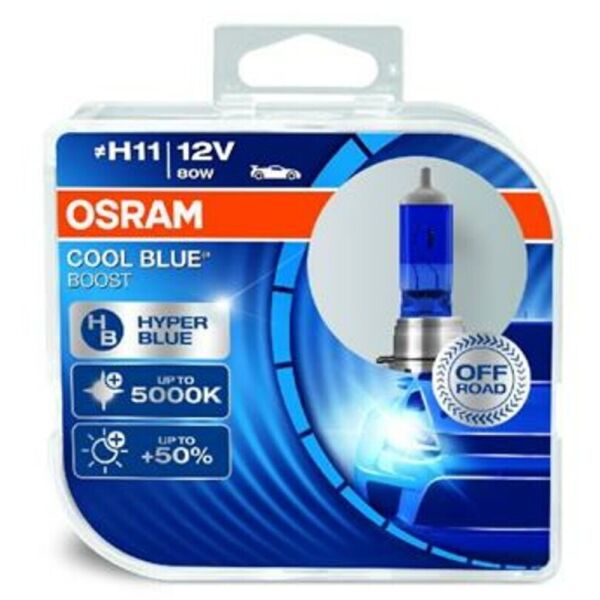

Osram Cool Blue Boost +50% H11 12V 75W Лампа галогенная 2 шт. Блистер