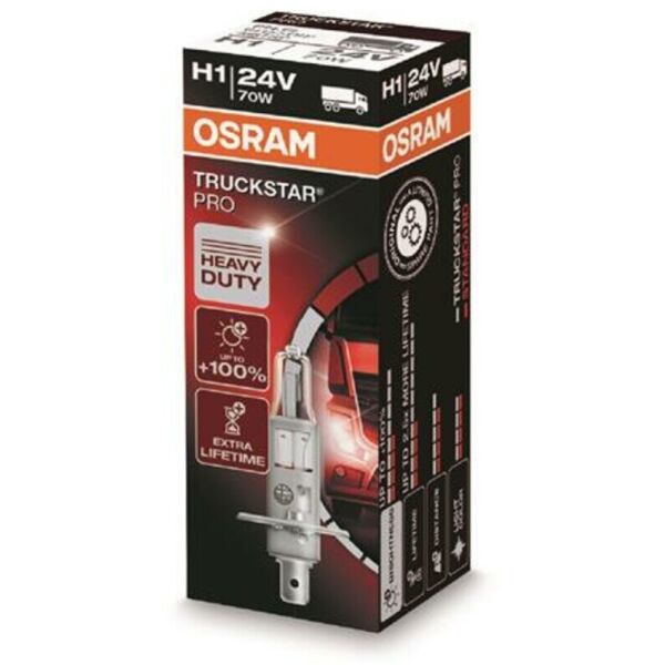 

Osram Truckstar Pro +100% H1 24V 70W Лампа галогенная 1 шт.