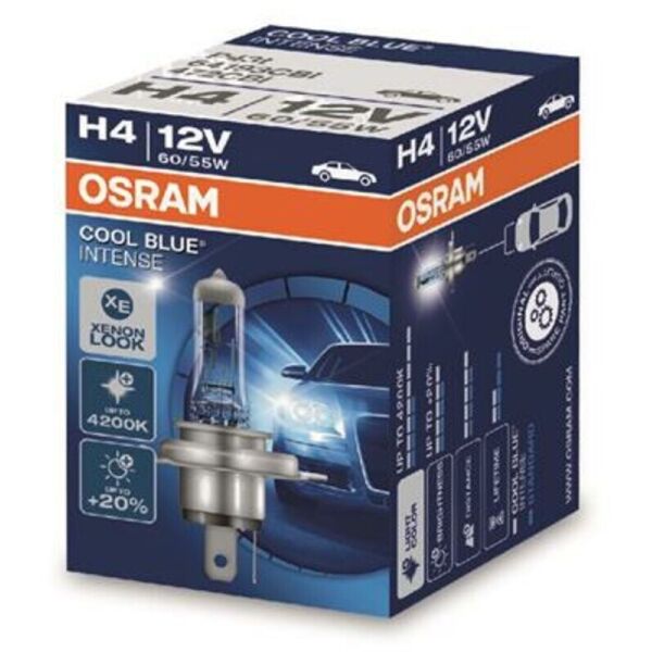 

Osram Cool Blue Intense H4 12V 60/55W Лампа галогенная 1 шт.