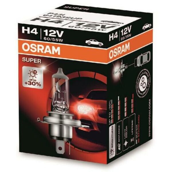 

Osram Super +30% H4 12V 60/55W Лампа галогенная 1 шт.