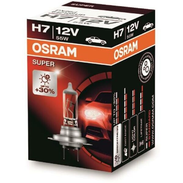 

Osram Super +30% H7 12V 55W Лампа галогенная 1 шт.