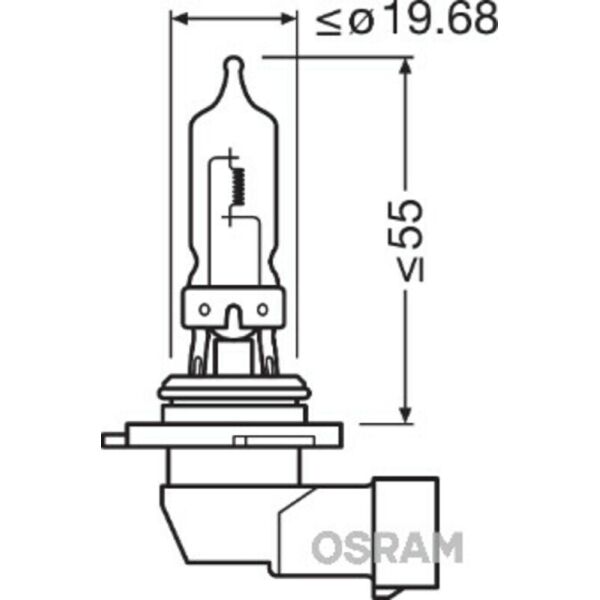 

Osram Super Bright Premium HB3 12V 100W Лампа галогенная 1 шт.