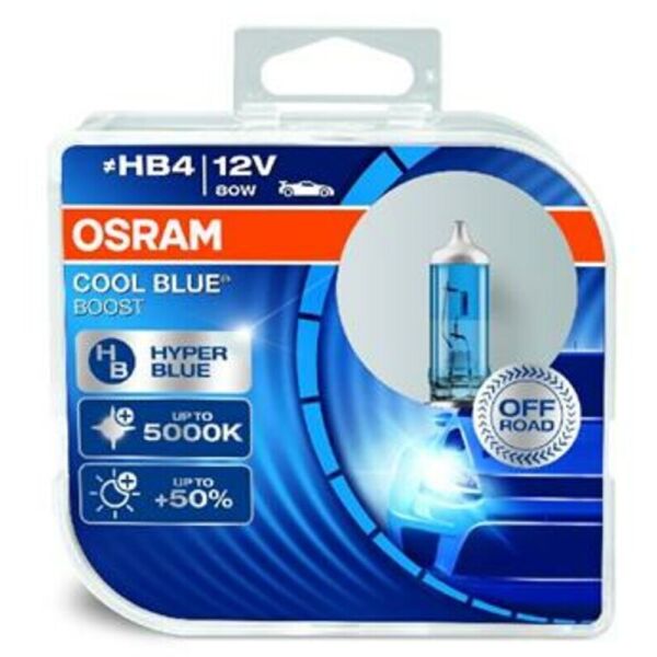 

Osram Cool Blue Boost +50% HB4 12V 80W Лампа галогенная 2 шт.