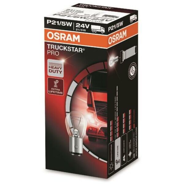 

Osram Truckstar Pro P21/5W 24V BAY15d Лампа накаливания 1 шт.