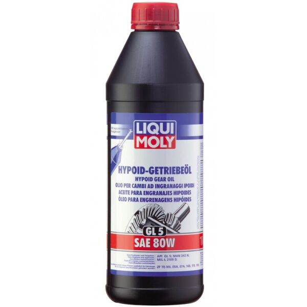 

Трансмиссионное масло Liqui Moly Hypoid-Getriebeoil 80W GL-5 для мостов, 1 л