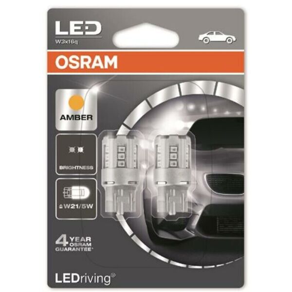 

Osram LED W21/5W W3x16q Amber Лампа светодиодная 2 шт.