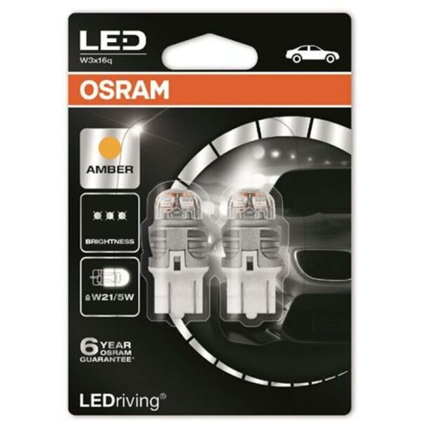 

Osram LED Premium W21/5W W3x16q Amber Лампа светодиодная 2 шт.