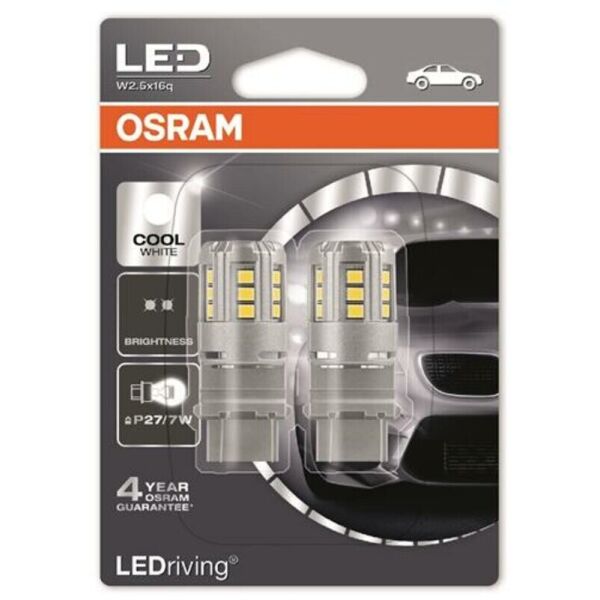 

Osram LED P27/7W 12V W2.5X16q Cool White Лампа светодиодная 2 шт.