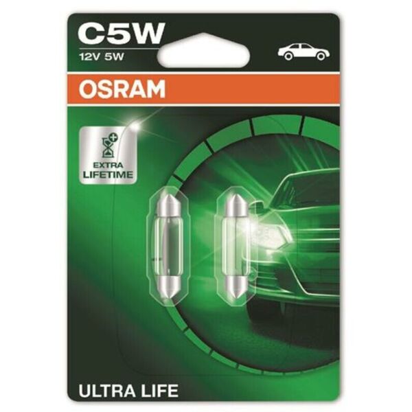 

Osram Ultra Life C5W 35 мм 12V Лампа накаливания 2 шт. Блистер