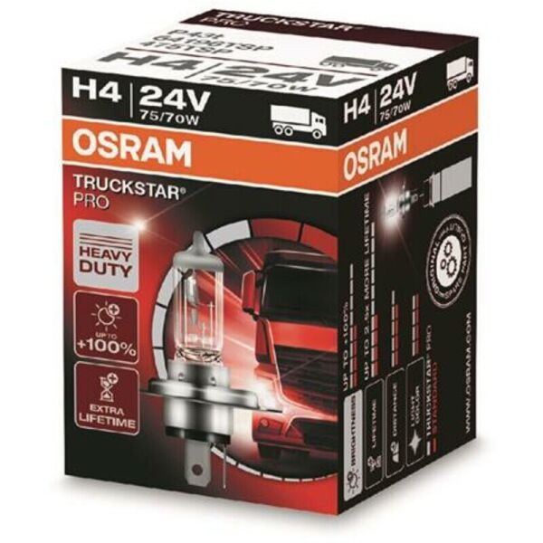 

Osram Truckstar Pro +100% H4 24V 75/70W Лампа галогенная 1 шт.