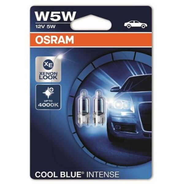 

Osram Cool Blue Intense W5W 12V W2,1X9,5D Лампа накаливания 2 шт. Блистер