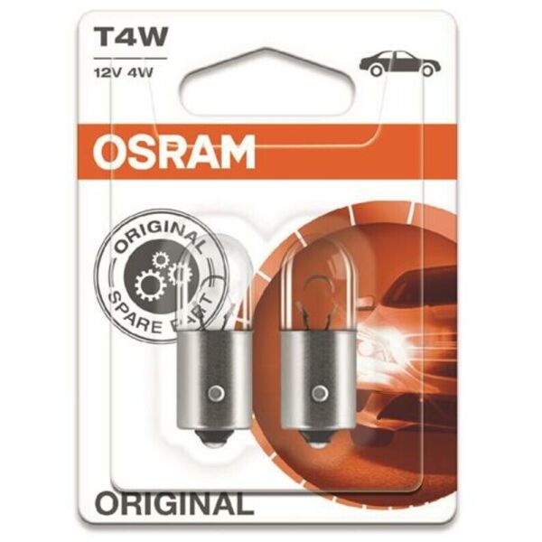 

Osram Original T4W 12V BA9s Лампа накаливания 2 шт. Блистер