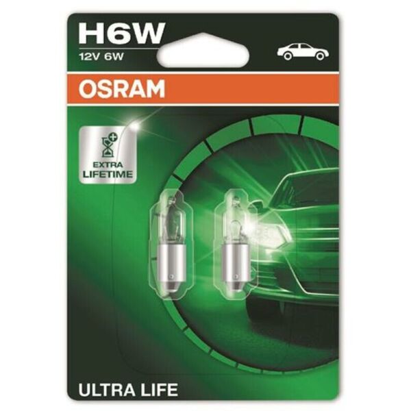 

Osram Ultra Life H6W 12V BAX9s Лампа накаливания 1 шт. Блистер
