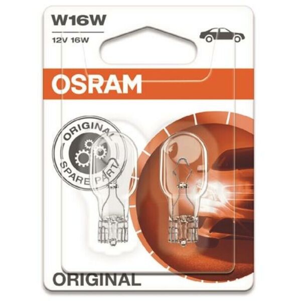 

Osram Original W16W 12V W2,1x9,5d Лампа накаливания 2 шт. Блистер