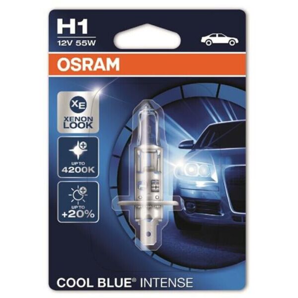 

Osram Cool Blue Intense H1 12V 55W Лампа галогенная 1 шт. Блистер