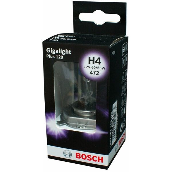 

Bosch Gigalight Plus 120 H4 12V 60/55W Лампа галогенная 1 шт.