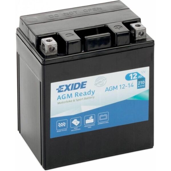 

Автомобильный аккумулятор Exide Bike AGM Ready 14 Ah 12 V 210 A (-+, R)