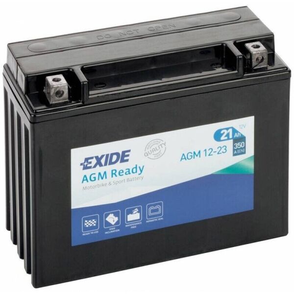 

Автомобильный аккумулятор Exide Bike AGM Ready 21 Ah 12 V 350 A (-+, R)