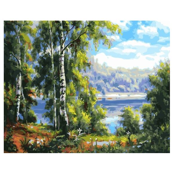 

Картина по номерам. Rainbow ArtТихое озеро GX22915-RA