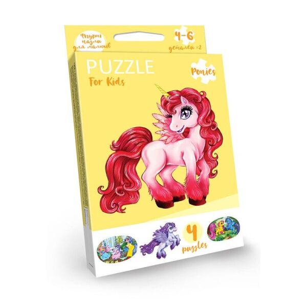 

Развивающие пазлыPuzzle For Kids PFK-05-12 (Единорог красный)