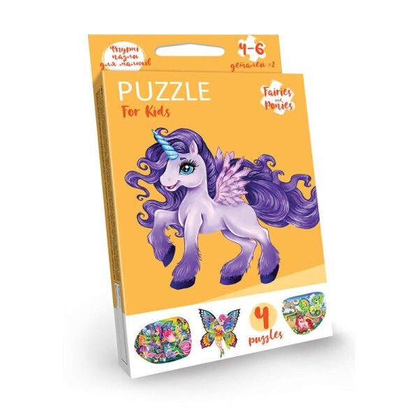 

Развивающие пазлыPuzzle For Kids PFK-05-12 (Единорог фиолетовый)