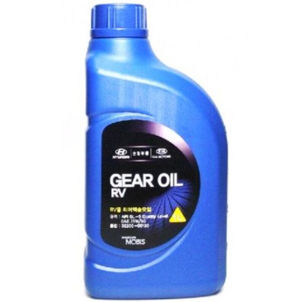 

Трансмиссионное масло Mobis Gear Oil RV (SAE 75W-90, API GL-5) для мостов, 1 л