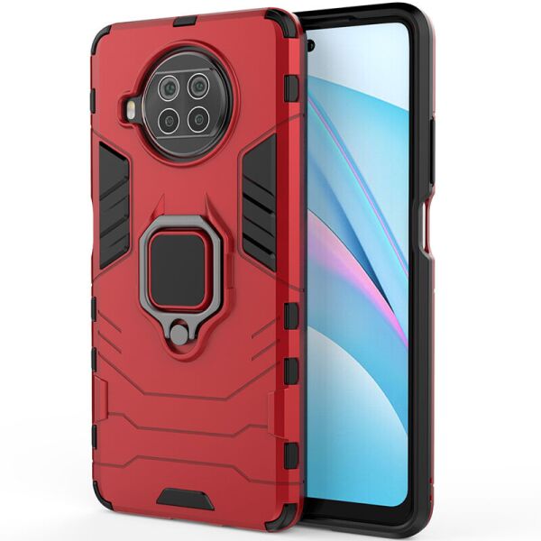 

Ударопрочный чехол Transformer Ring for Magnet для Xiaomi Mi 10T Lite / Redmi Note 9 Pro 5G Красный / Dante Red (is_00000040455_1)