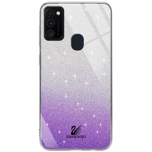 

TPU+Glass чехол Swarovski для Samsung Galaxy M30s / M21 Фиолетовый (is_00000034433_6)