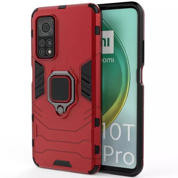 

Ударопрочный чехол Transformer Ring for Magnet для Xiaomi Mi 10T / Mi 10T Pro Красный / Dante Red (is_00000040454_1)