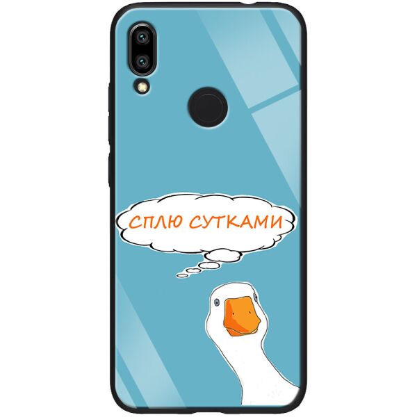 

TPU+Glass чехол ForFun для Xiaomi Redmi Note 7 / Note 7 Pro / Note 7s Сплю сутками / Голубой (is_00000031577_10)